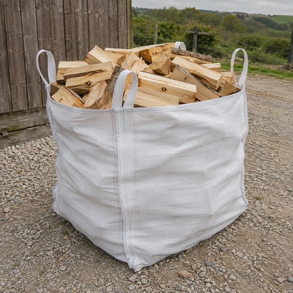Seasoned Softwood Logs supplied in a XL 0.9m³ dumpy bag